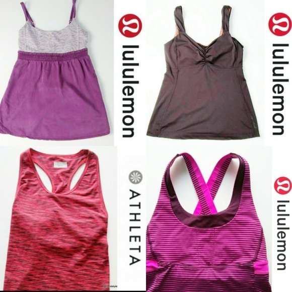 🍋Tank Top Bundle Lululemon Athleta Sizes XS, S, M - Picture 1 of 16